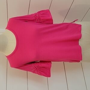 MICHAEL Michael Kors XS pink tee shirt with bell short sleeves